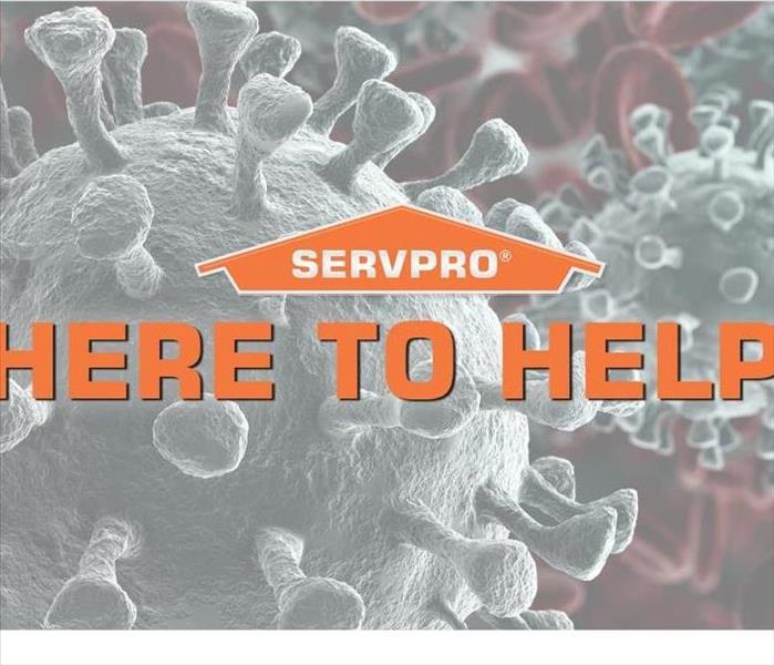 SERVPRO Here to help sign